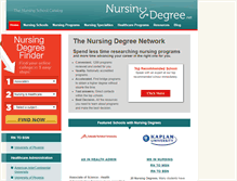 Tablet Screenshot of nursingdegree.net